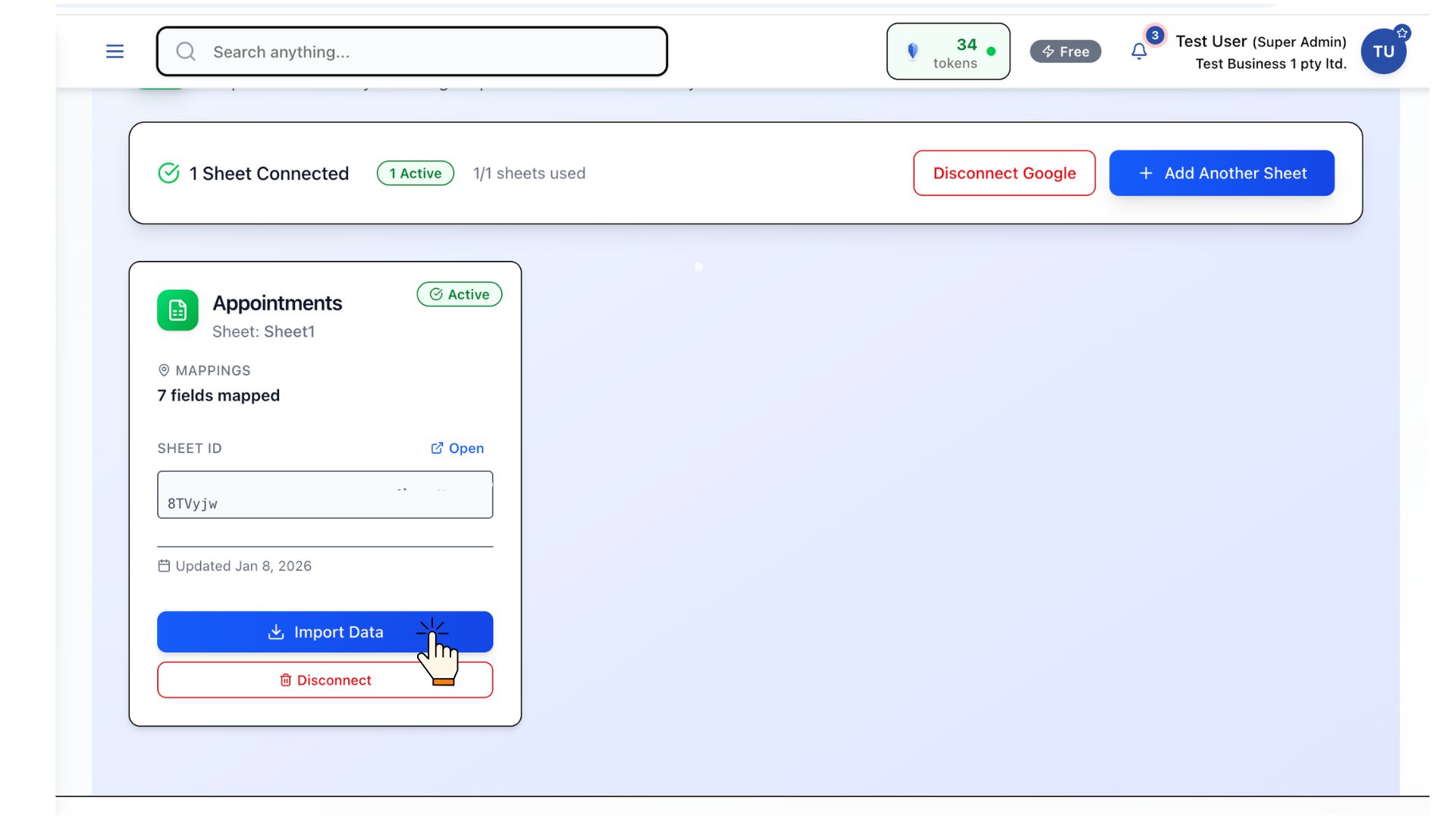 Seamless workflow visualization